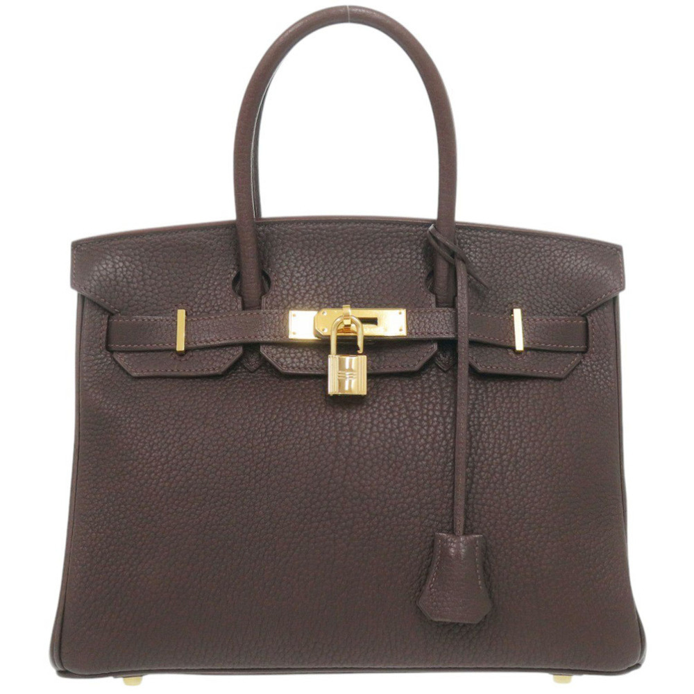 Hermes Birkin 30 Togo Chocolate Gold Hardware □C Stamp (Made in 1999) Handbag...